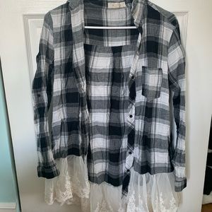 Black and white flannel